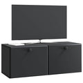 vidaXL Szafka RTV montowana na ścianie 78,5 x 31 x 30 cm Czarny