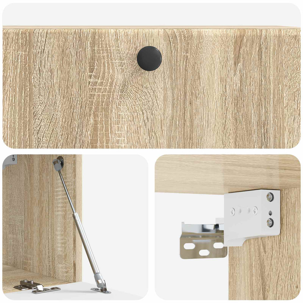 vidaXL Szafka RTV montowana na ścianie 78,5 x 31 x 30 cm dąb Sonoma
