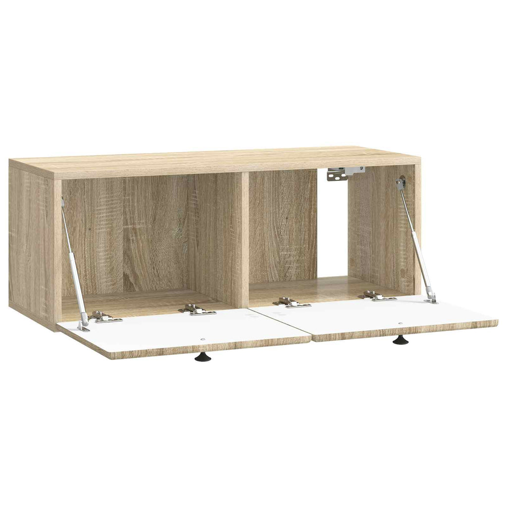 vidaXL Szafka RTV montowana na ścianie 78,5 x 31 x 30 cm dąb Sonoma