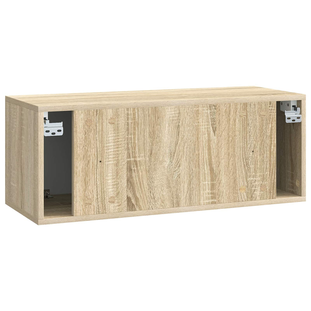 vidaXL Szafka RTV montowana na ścianie 78,5 x 31 x 30 cm dąb Sonoma