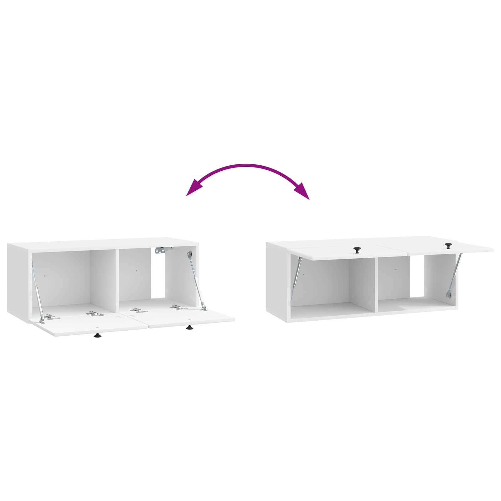 vidaXL Szafka RTV montowana na ścianie 78,5 x 31 x 30 cm