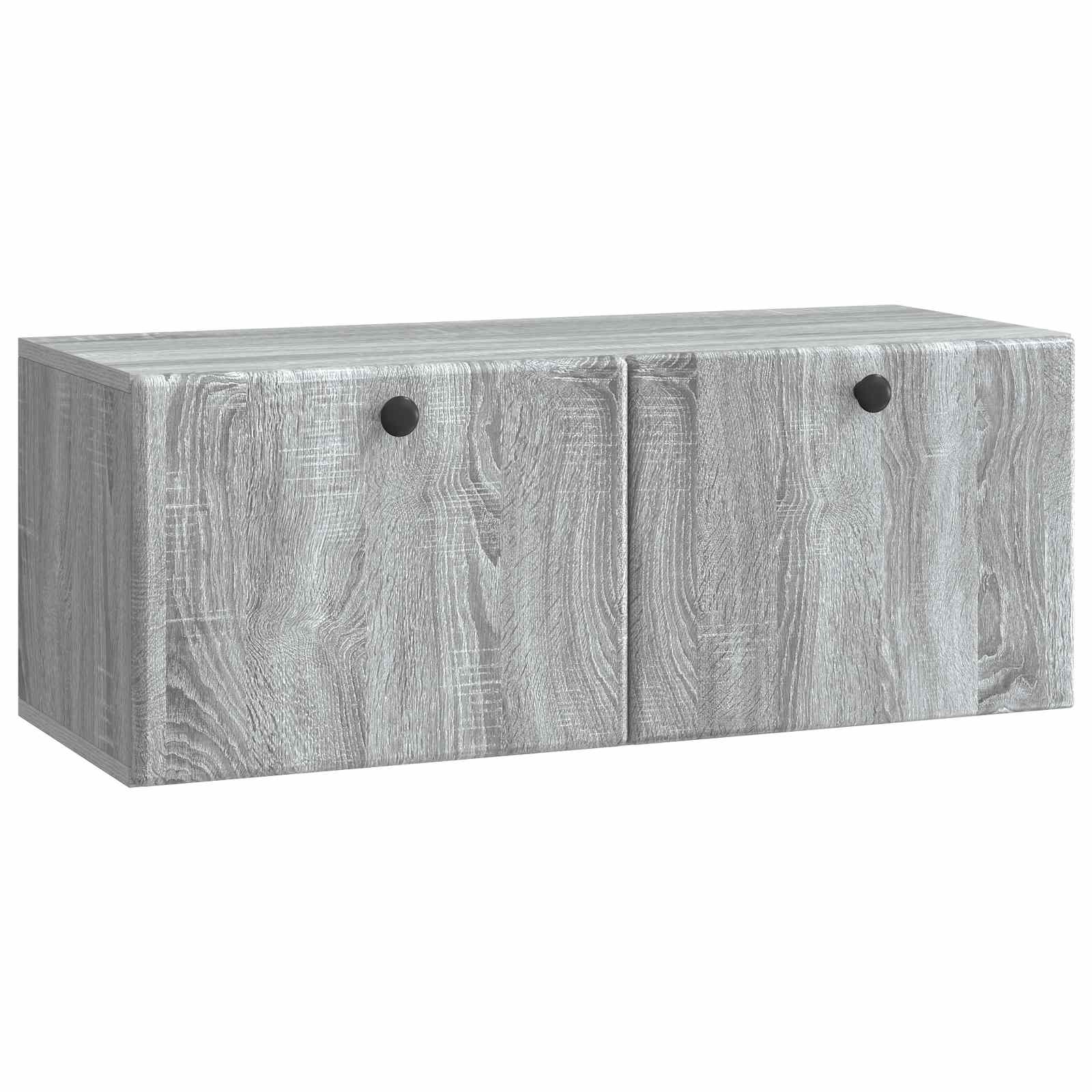 vidaXL Szafka RTV montowana na ścianie 78,5 x 31 x 30 cm Szary Sonoma