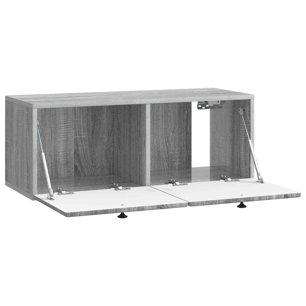 vidaXL Szafka RTV montowana na ścianie 78,5 x 31 x 30 cm Szary Sonoma