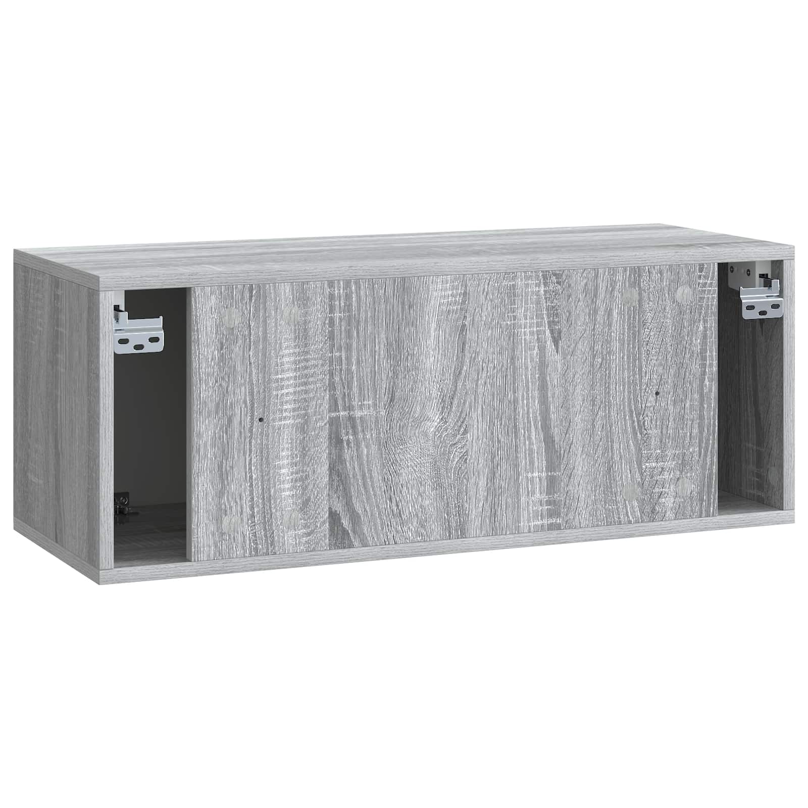 vidaXL Szafka RTV montowana na ścianie 78,5 x 31 x 30 cm Szary Sonoma