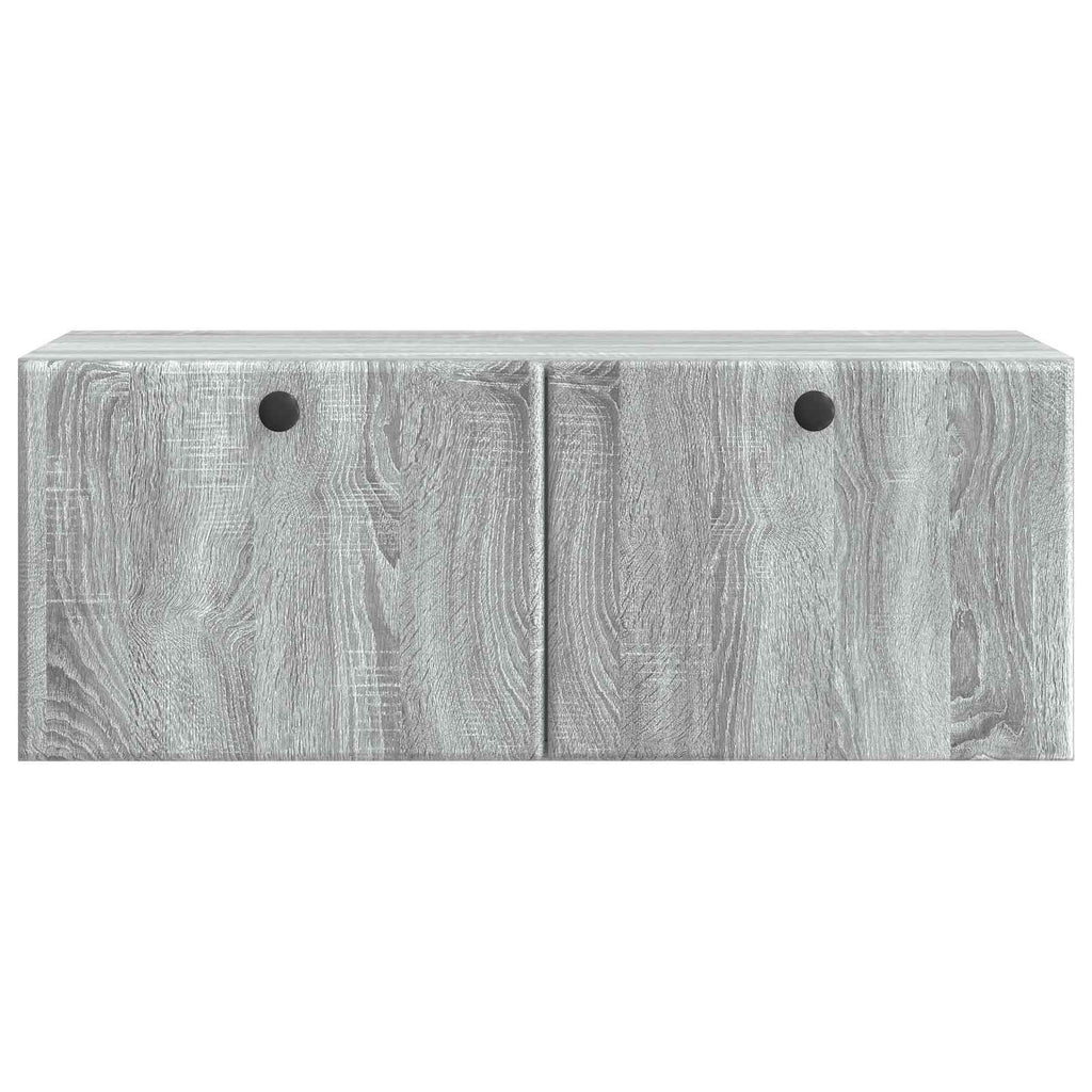 vidaXL Szafka RTV montowana na ścianie 78,5 x 31 x 30 cm Szary Sonoma