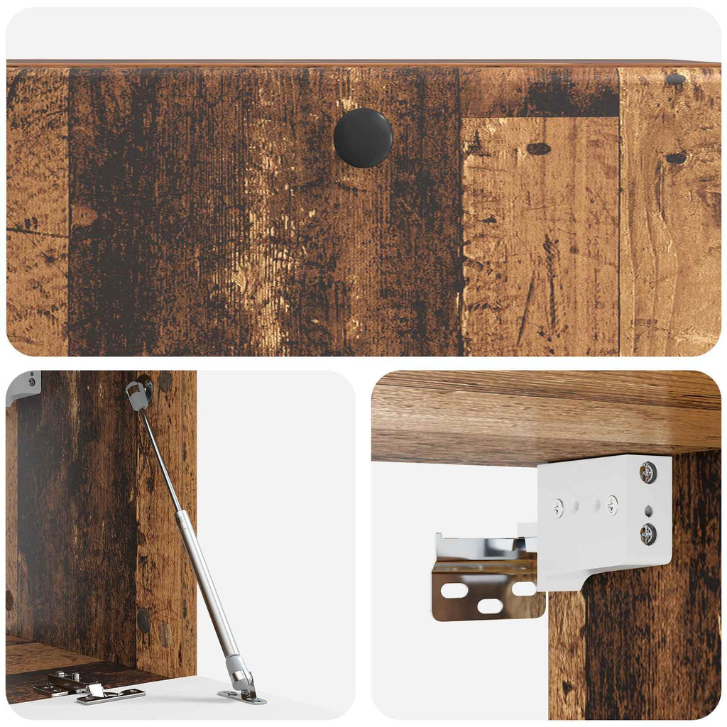 vidaXL Szafka RTV montowana na ścianie 78,5 x 31 x 30 cm Stare drewno