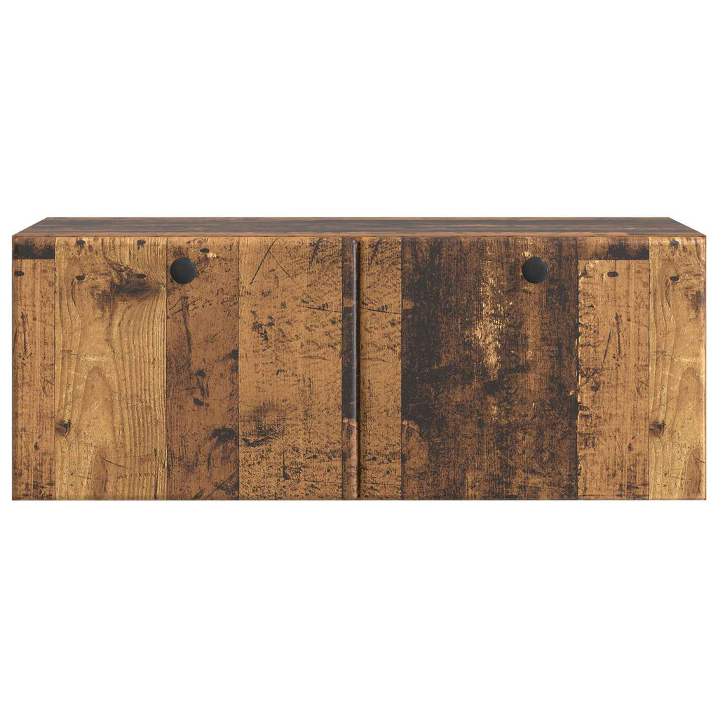 vidaXL Szafka RTV montowana na ścianie 78,5 x 31 x 30 cm Stare drewno