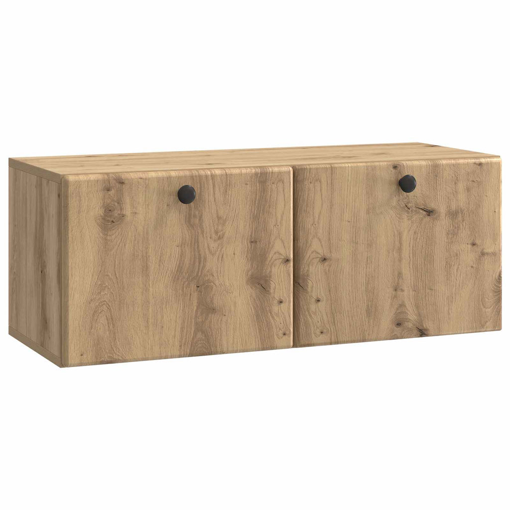 vidaXL Szafka RTV montowana na ścianie 78,5 x 31 x 30 cm Dąb artisan