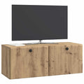 vidaXL Szafka RTV montowana na ścianie 78,5 x 31 x 30 cm Dąb artisan