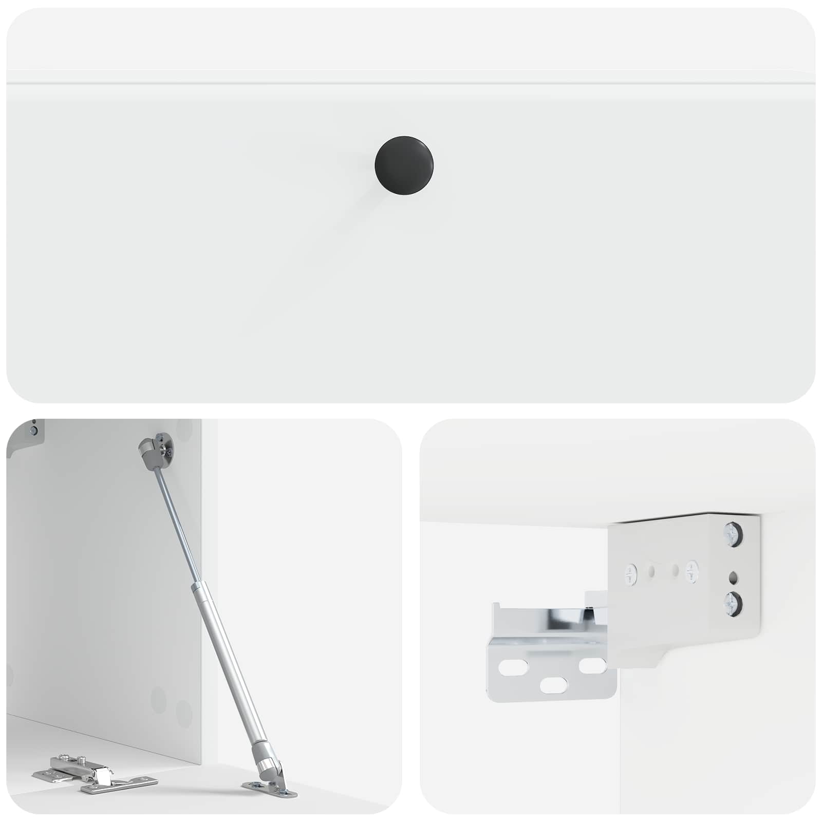 vidaXL Szafka RTV montowana na ścianie 98 x 31 x 30 cm Biały