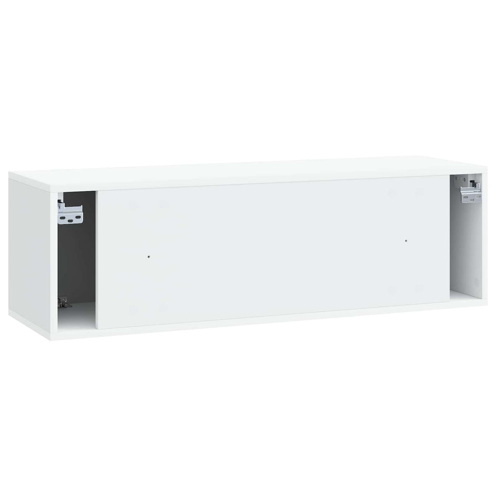 vidaXL Szafka RTV montowana na ścianie 98 x 31 x 30 cm Biały