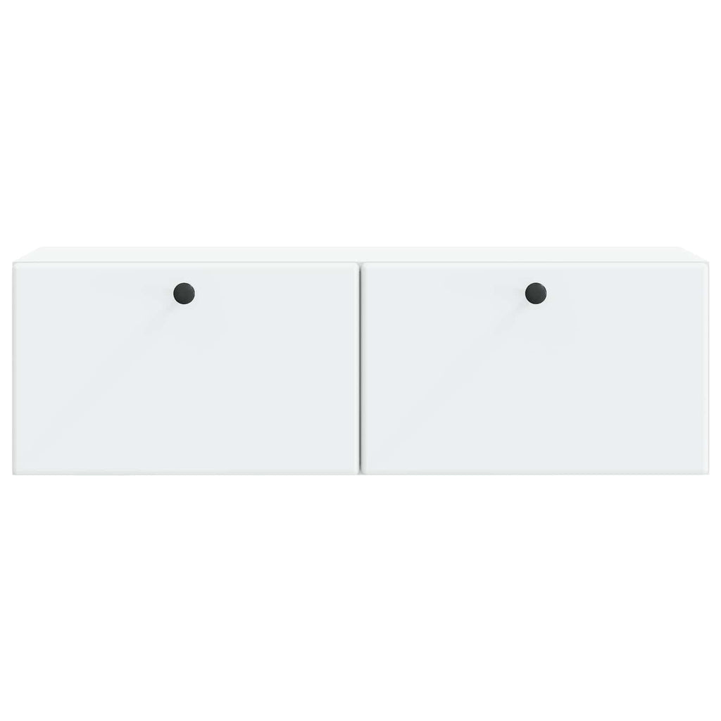 vidaXL Szafka RTV montowana na ścianie 98 x 31 x 30 cm Biały