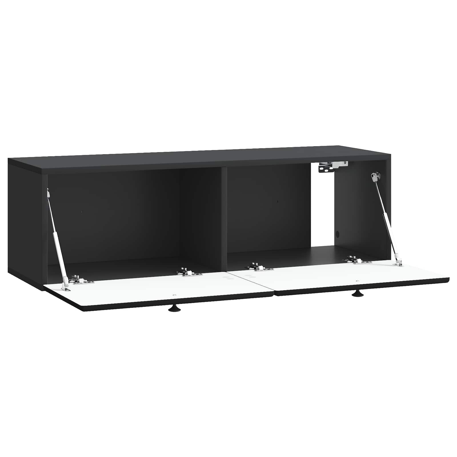 vidaXL Szafka RTV montowana na ścianie 98 x 31 x 30 cm Czarny
