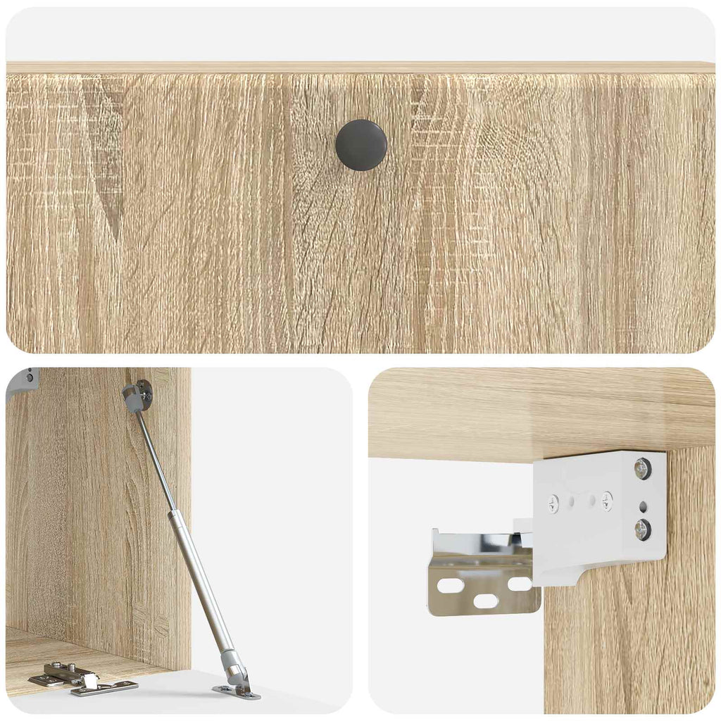 vidaXL Szafka RTV montowana na ścianie 98 x 31 x 30 cm dąb Sonoma