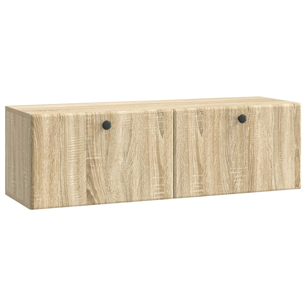 vidaXL Szafka RTV montowana na ścianie 98 x 31 x 30 cm dąb Sonoma