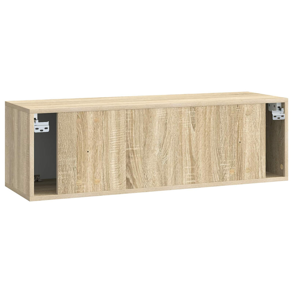 vidaXL Szafka RTV montowana na ścianie 98 x 31 x 30 cm dąb Sonoma