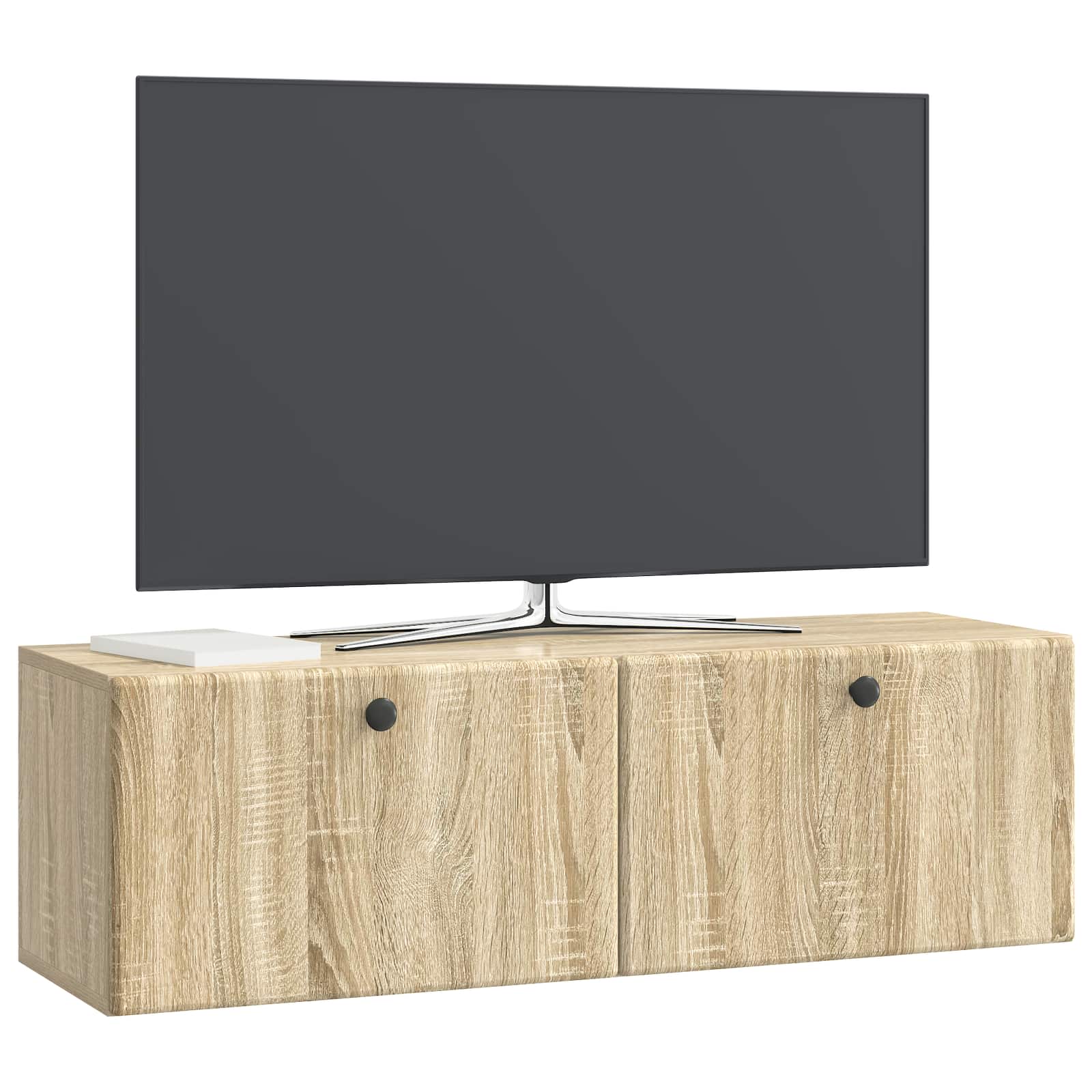 vidaXL Szafka RTV montowana na ścianie 98 x 31 x 30 cm dąb Sonoma