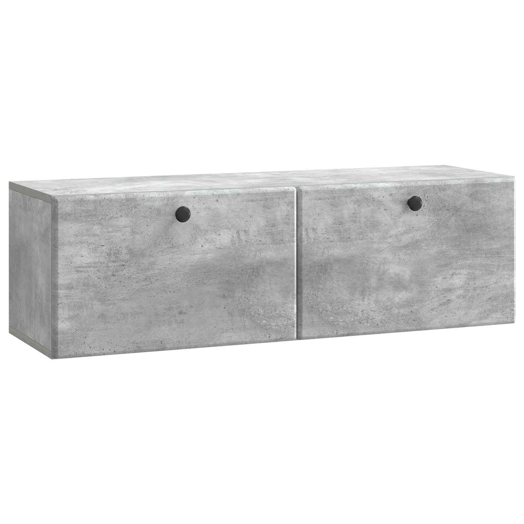vidaXL Szafka RTV montowana na ścianie 98 x 31 x 30 cm Betonowy szary