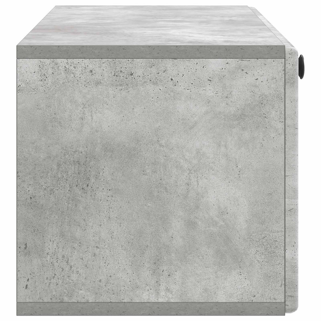 vidaXL Szafka RTV montowana na ścianie 98 x 31 x 30 cm Betonowy szary