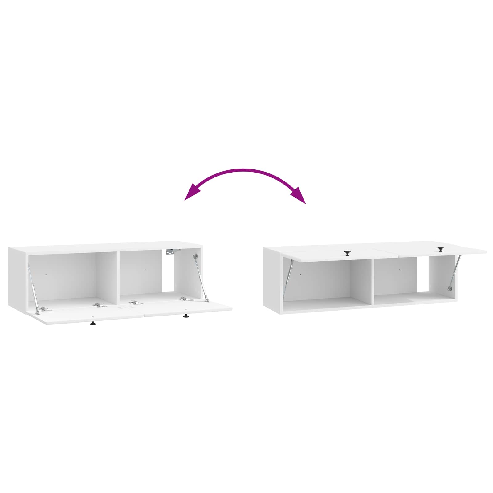 vidaXL Szafka RTV montowana na ścianie 98 x 31 x 30 cm