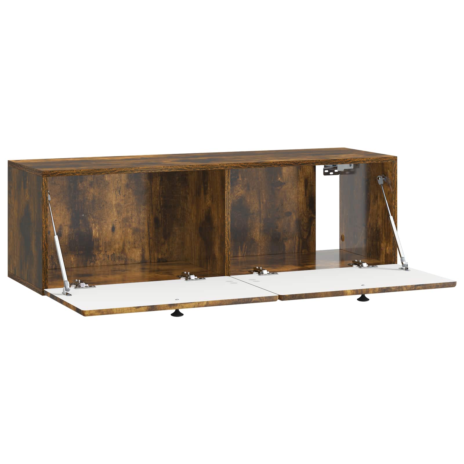 vidaXL Szafka RTV montowana na ścianie 98 x 31 x 30 cm Dąb wędzony