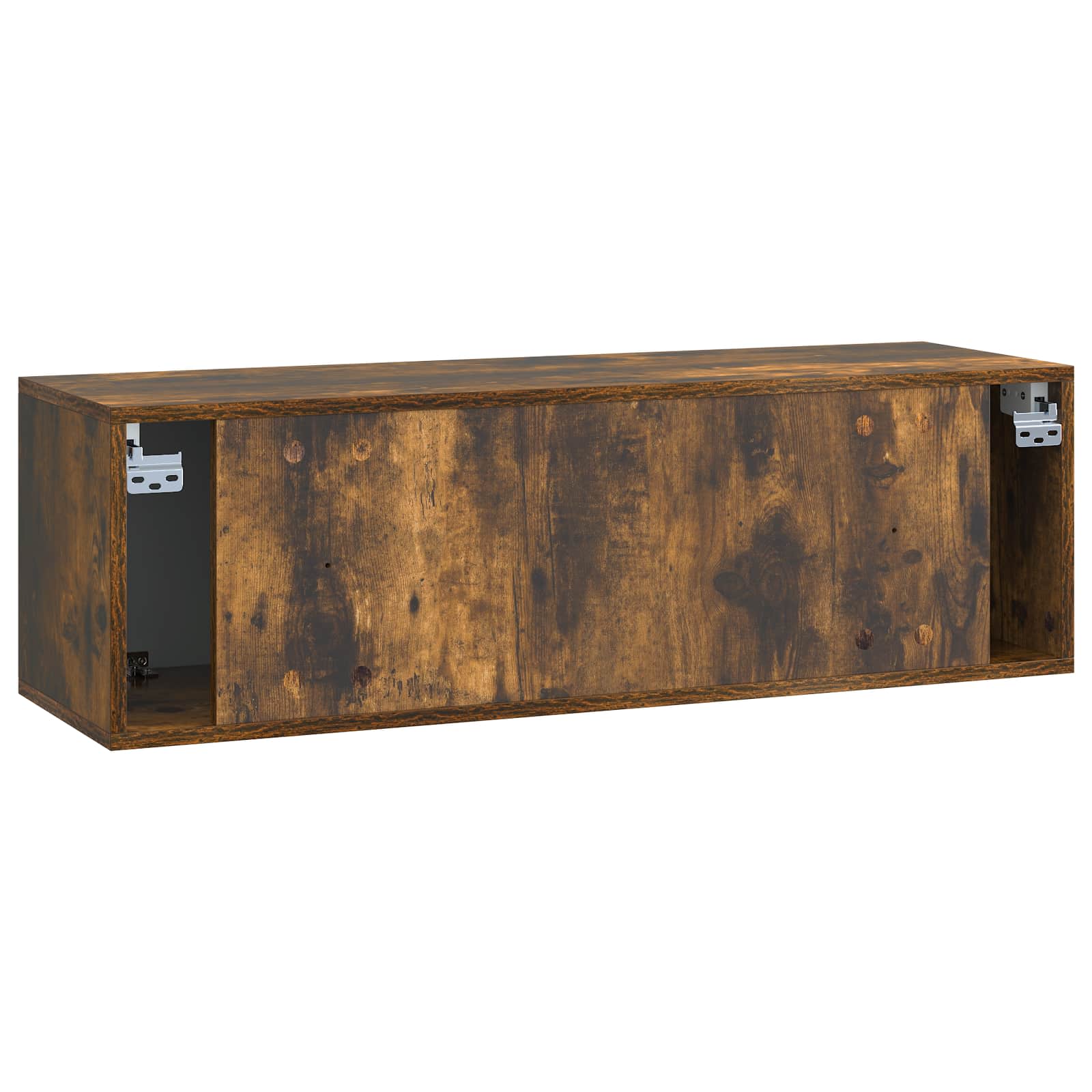 vidaXL Szafka RTV montowana na ścianie 98 x 31 x 30 cm Dąb wędzony