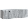 vidaXL Szafka RTV montowana na ścianie 98 x 31 x 30 cm Szary Sonoma