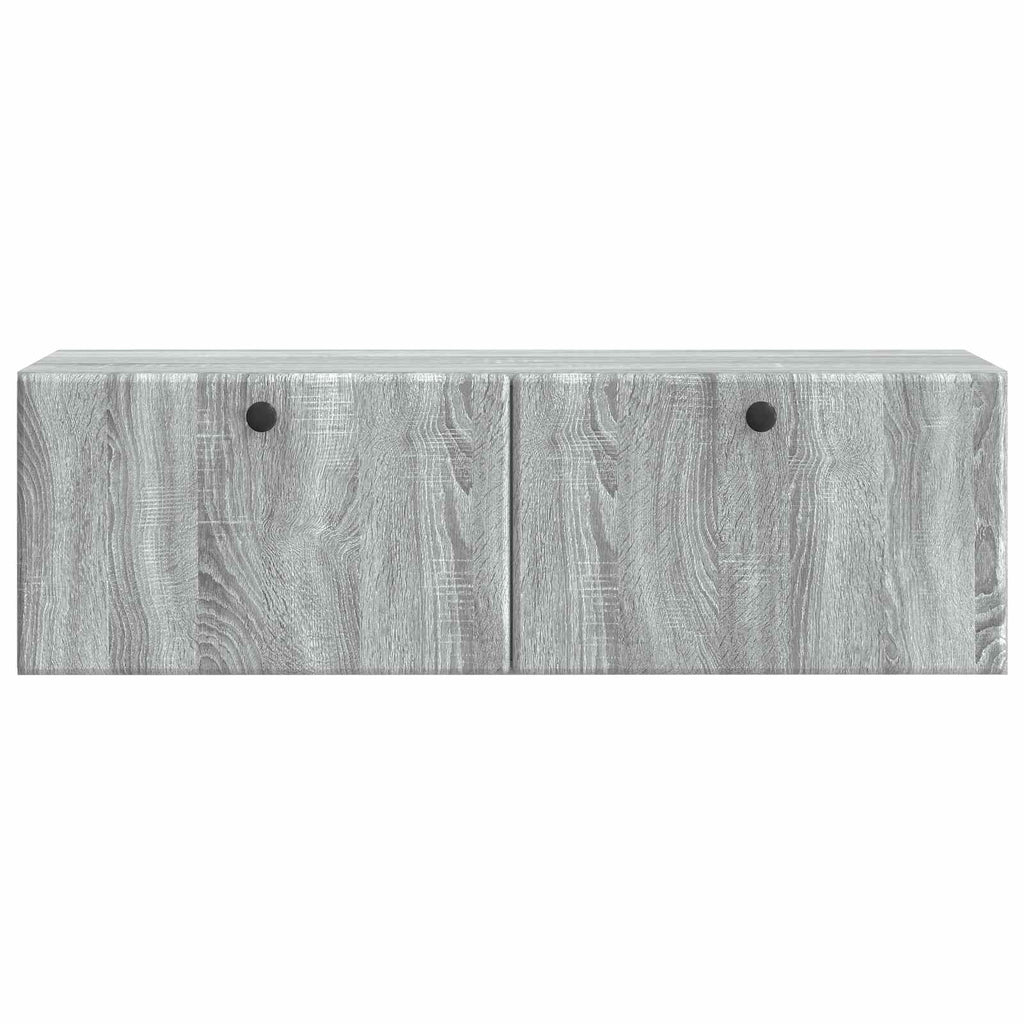 vidaXL Szafka RTV montowana na ścianie 98 x 31 x 30 cm Szary Sonoma