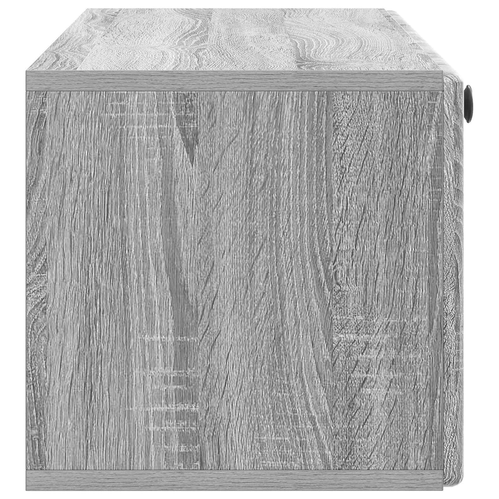 vidaXL Szafka RTV montowana na ścianie 98 x 31 x 30 cm Szary Sonoma