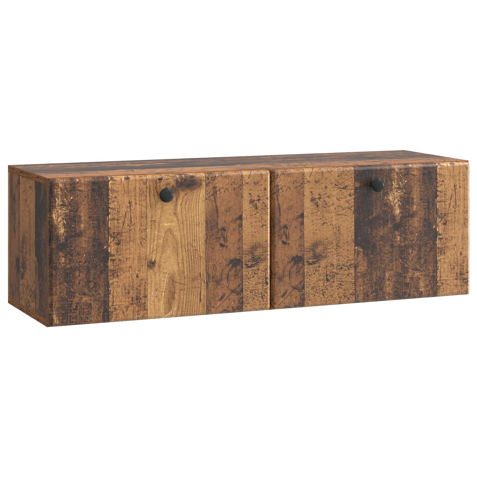 vidaXL Szafka RTV montowana na ścianie 98 x 31 x 30 cm Stare drewno