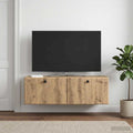 vidaXL Szafka RTV montowana na ścianie 98 x 31 x 30 cm Dąb artisan