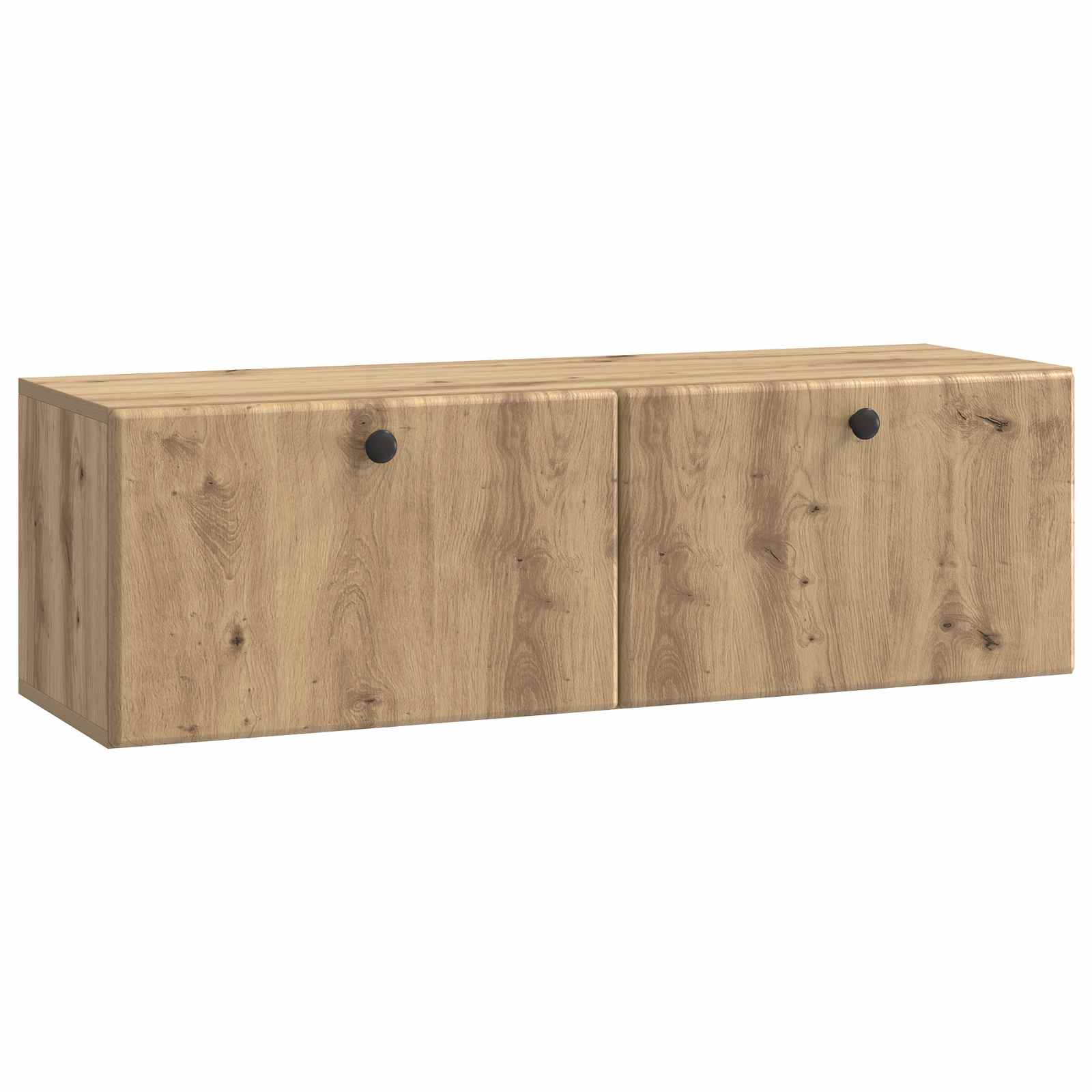 vidaXL Szafka RTV montowana na ścianie 98 x 31 x 30 cm Dąb artisan