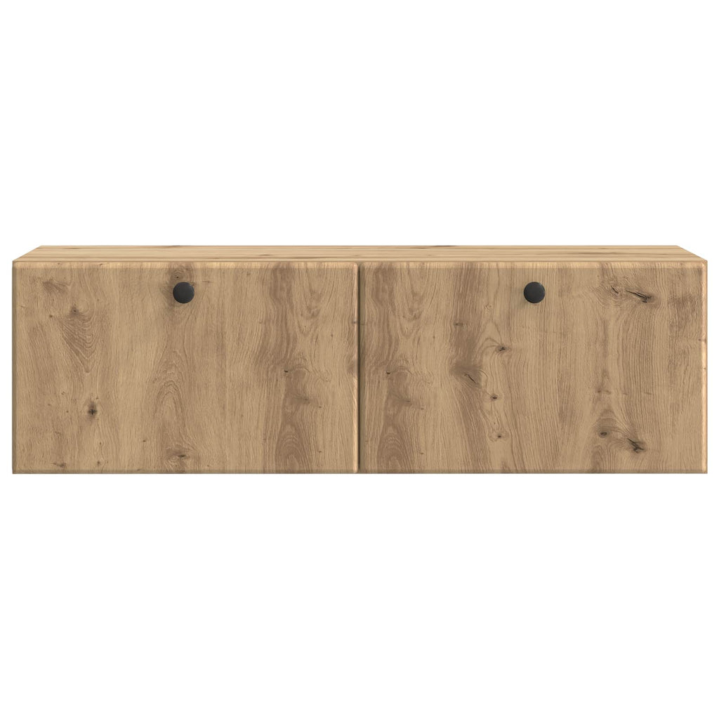 vidaXL Szafka RTV montowana na ścianie 98 x 31 x 30 cm Dąb artisan