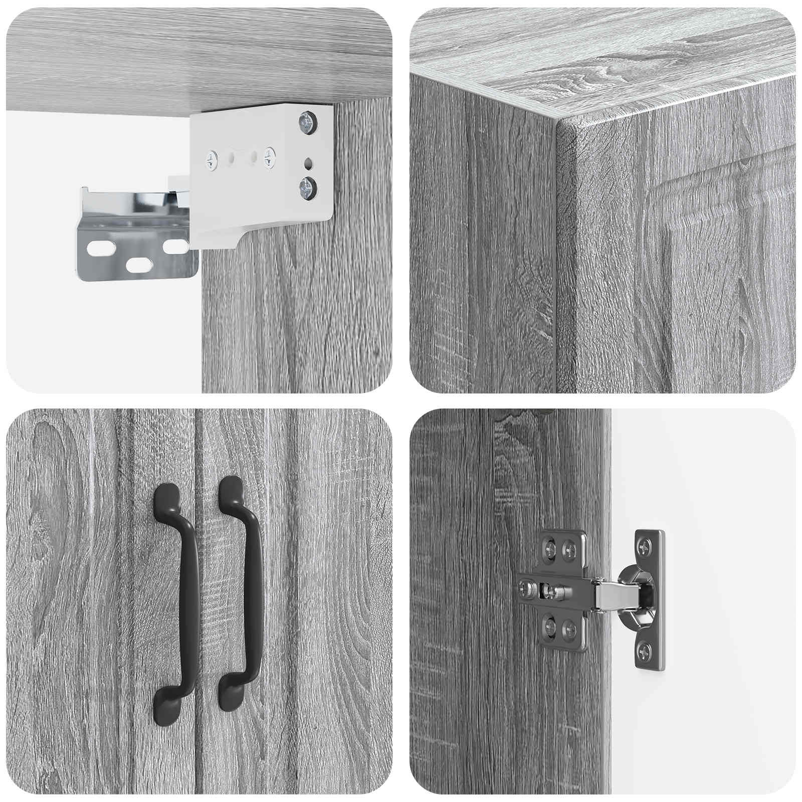 vidaXL Szafka ścienna 66 x 34,5 x 90 cm Drewno inżynieryjne