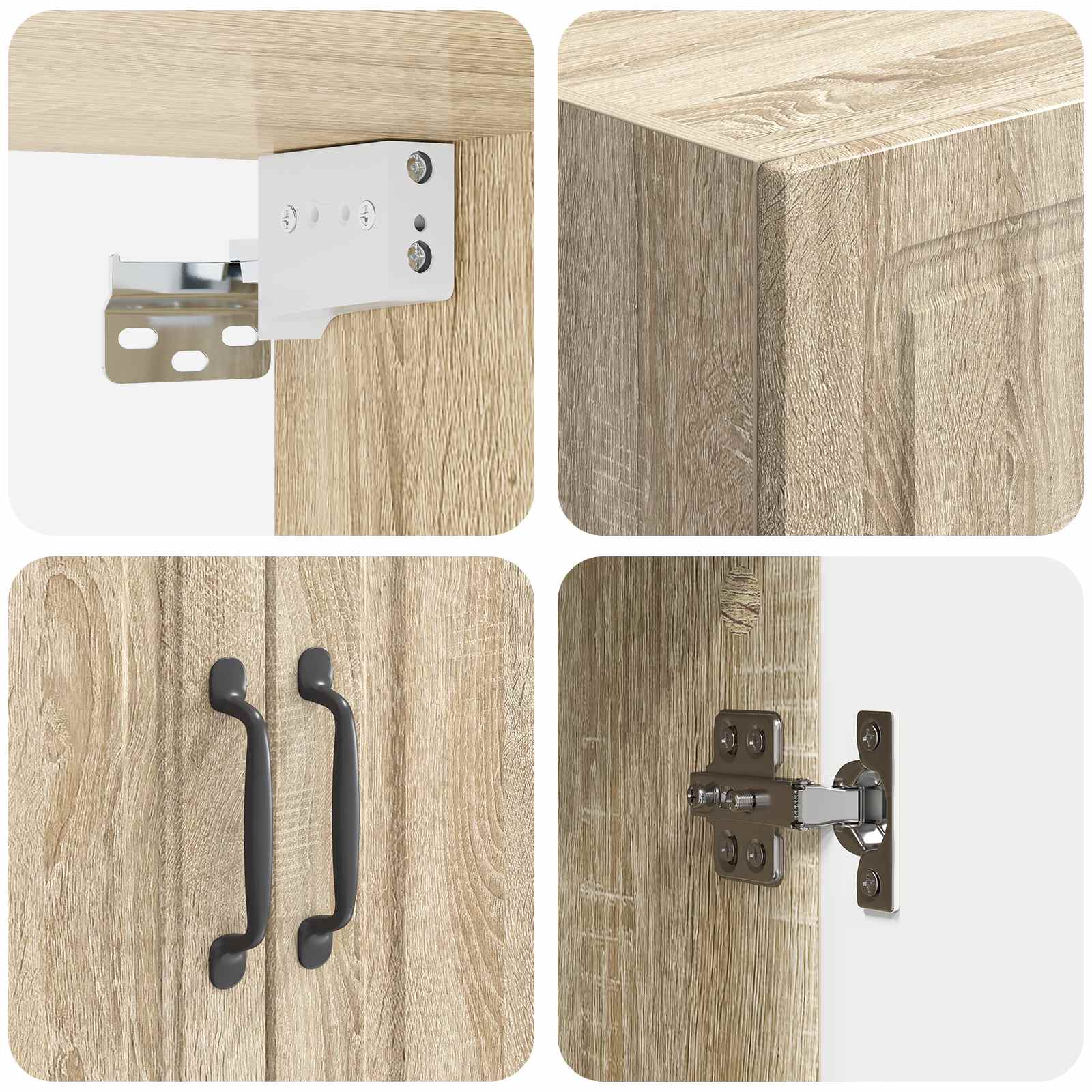vidaXL Szafka ścienna 59 x 31 x 60 cm Drewno inżynieryjne dąb Sonoma