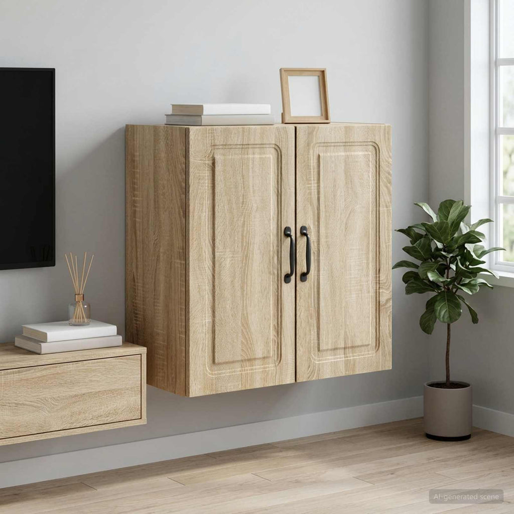 vidaXL Szafka ścienna 59 x 31 x 60 cm Drewno inżynieryjne dąb Sonoma