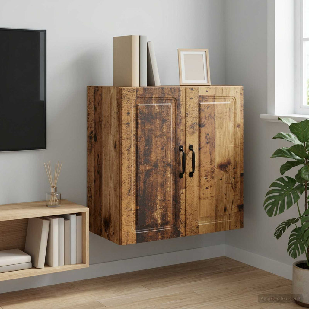 vidaXL Szafka ścienna 59 x 31 x 60 cm Drewno inżynieryjne Stare drewno