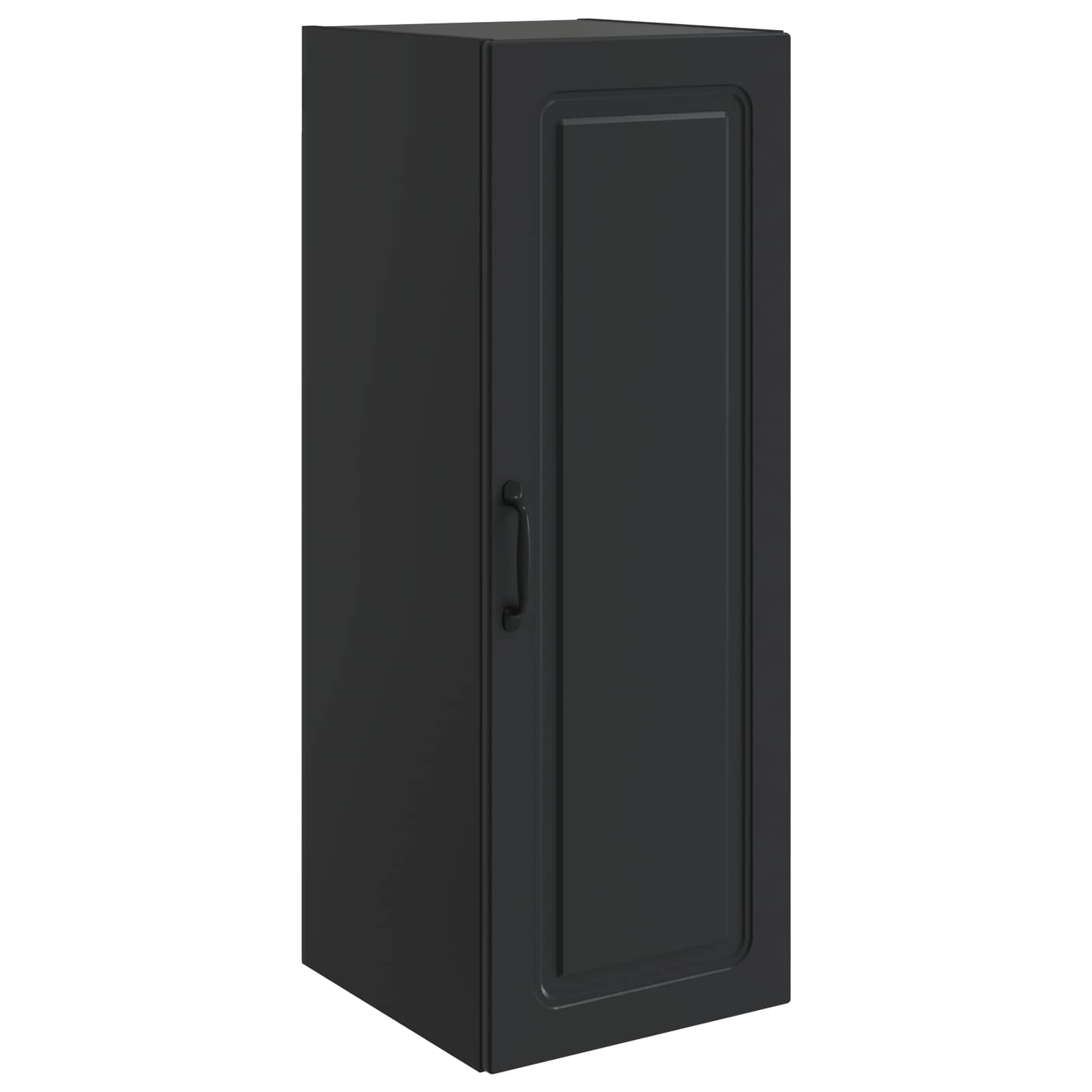 vidaXL Szafka ścienna 33 x 34,5 x 90 cm Drewno inżynieryjne Czarny