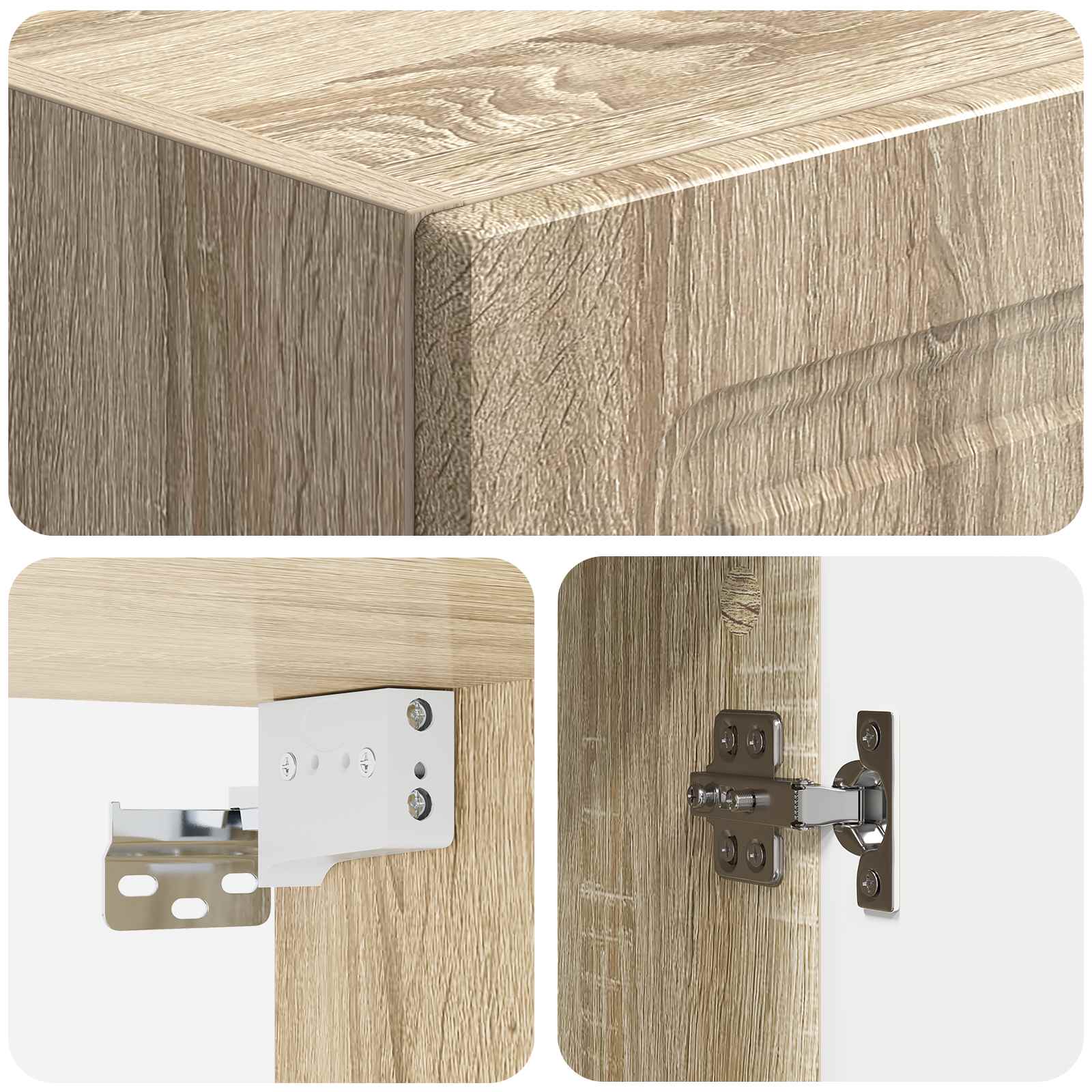 vidaXL Szafka ścienna 33 x 34,5 x 90 cm Drewno inżynieryjne dąb Sonoma
