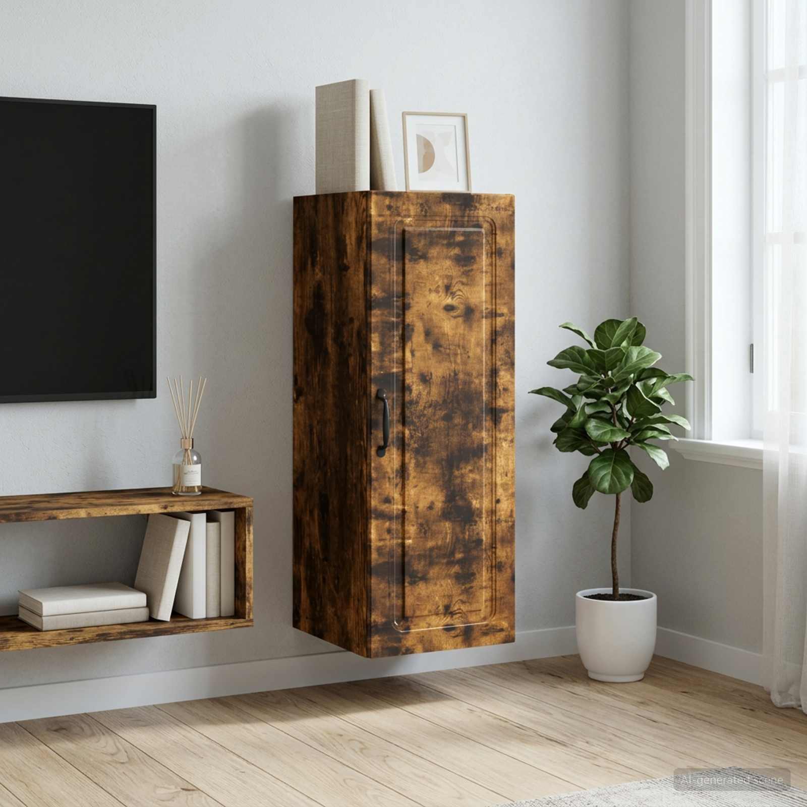 vidaXL Szafka ścienna 33 x 34,5 x 90 cm Drewno inżynieryjne