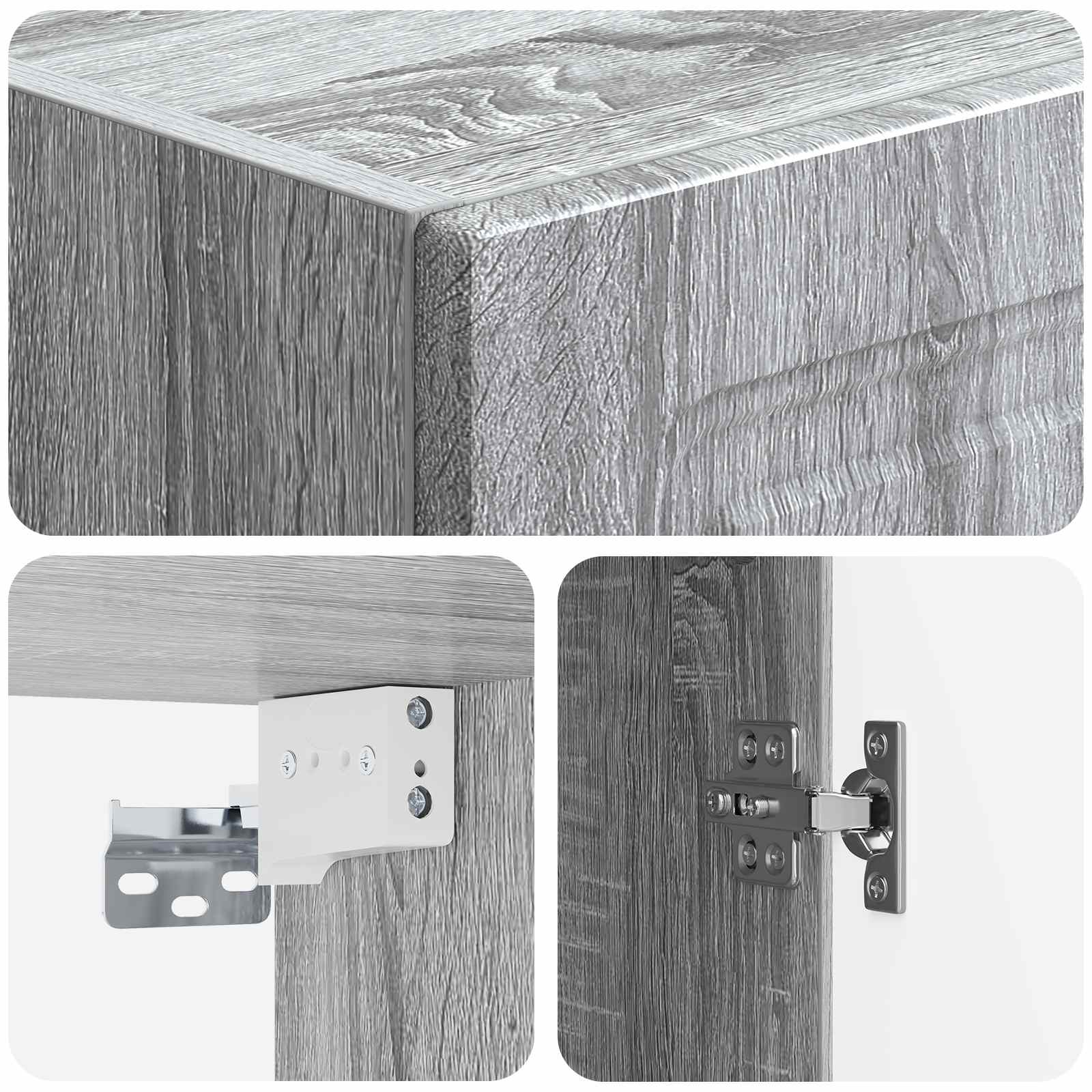 vidaXL Szafka ścienna 33 x 34,5 x 90 cm Drewno inżynieryjne