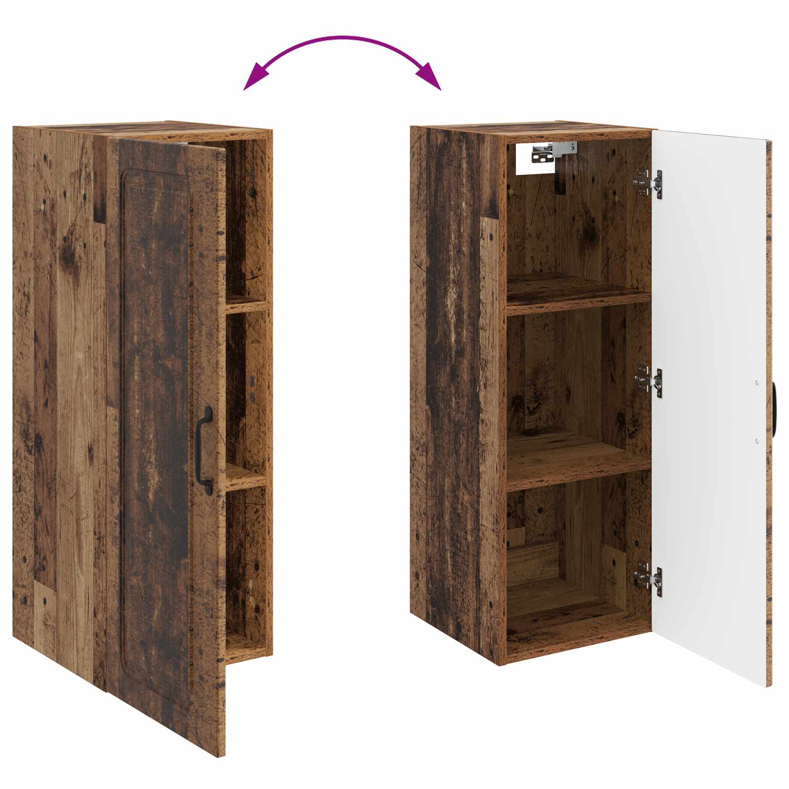 vidaXL Szafka ścienna 33 x 34,5 x 90 cm Drewno inżynieryjne