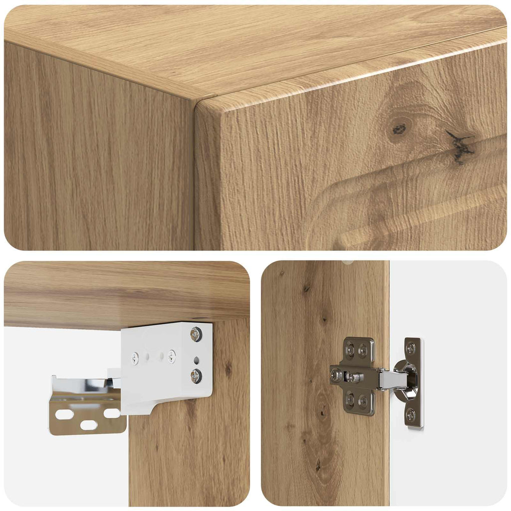 vidaXL Szafka ścienna 33 x 34,5 x 90 cm Drewno inżynieryjne