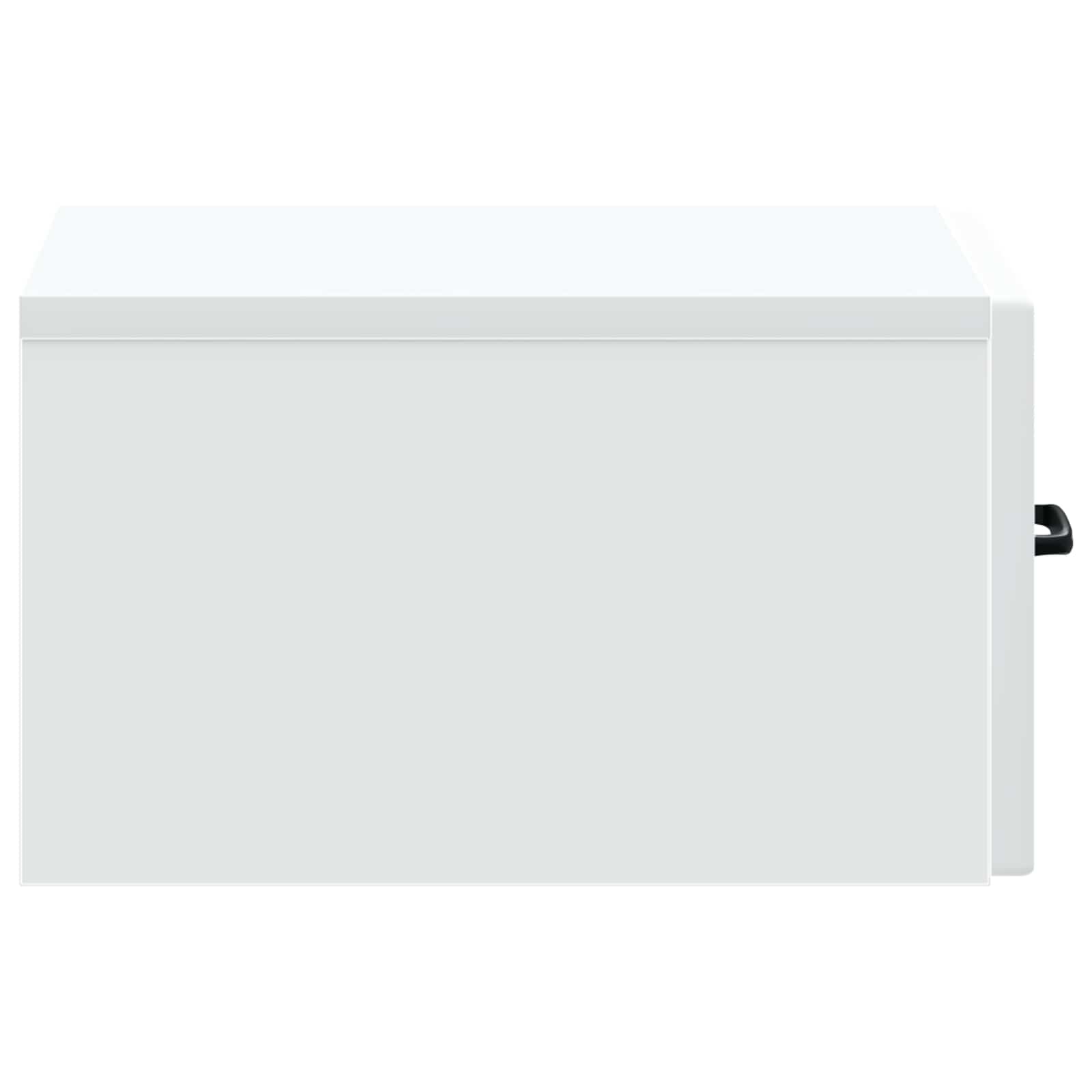vidaXL Wisząca Szafka Nocna z szufladą 2 pcs Biały 34,5 x 33 x 20 cm