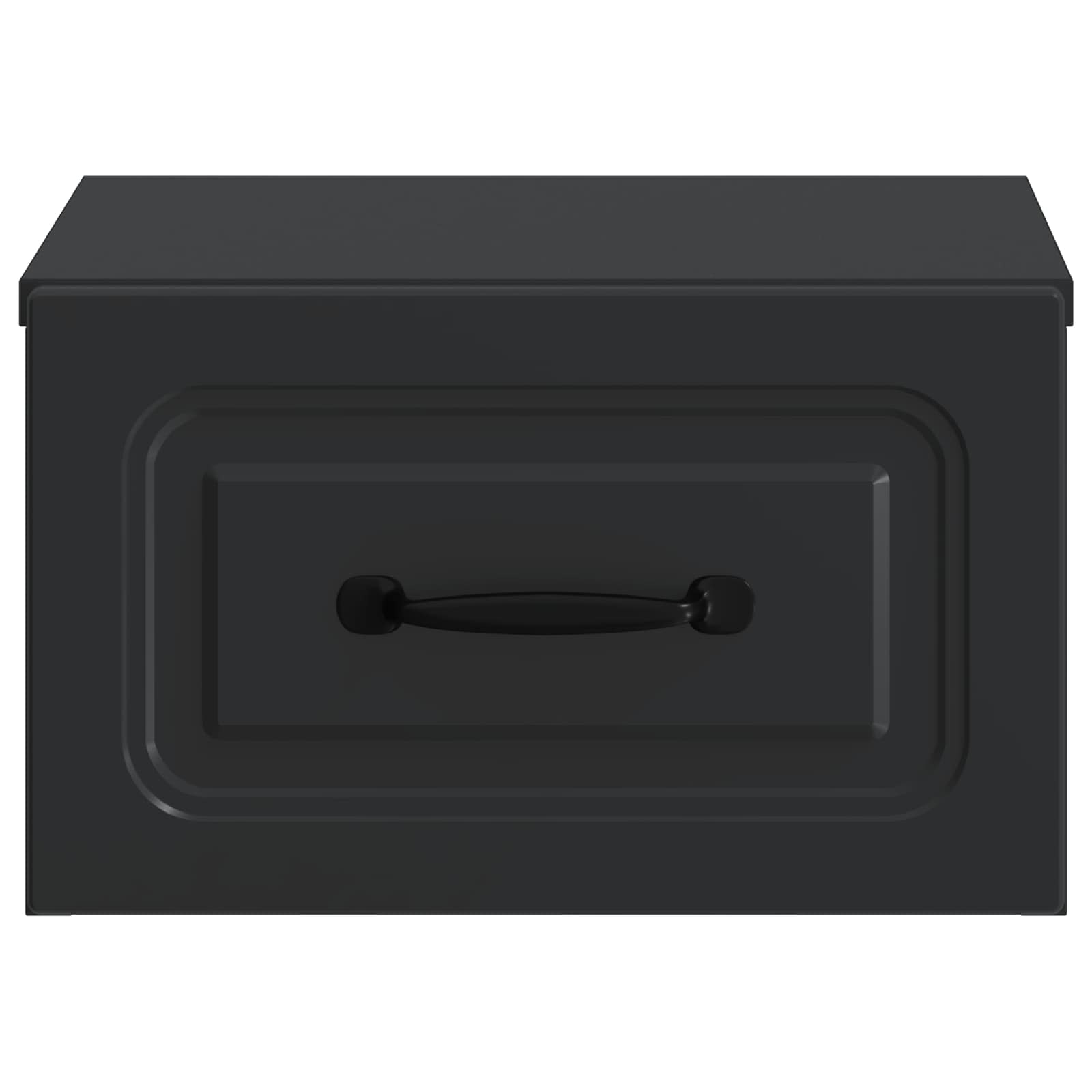 vidaXL Wisząca Szafka Nocna z szufladą 2 pcs Czarny 34,5 x 33 x 20 cm