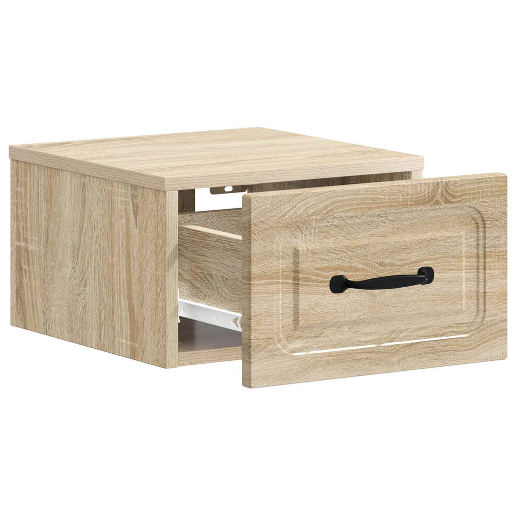 vidaXL Wisząca Szafka Nocna 2 pcs dąb Sonoma 34,5 x 33 x 20 cm
