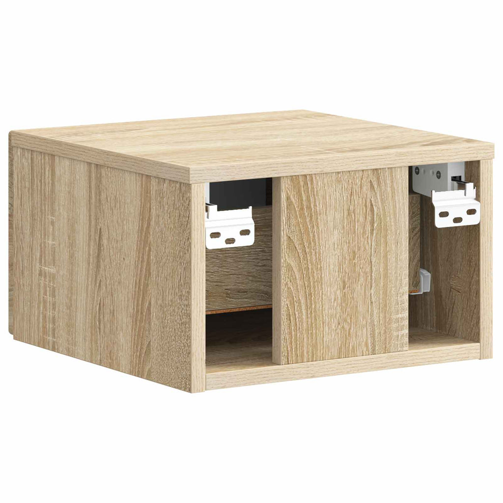 vidaXL Wisząca Szafka Nocna 2 pcs dąb Sonoma 34,5 x 33 x 20 cm