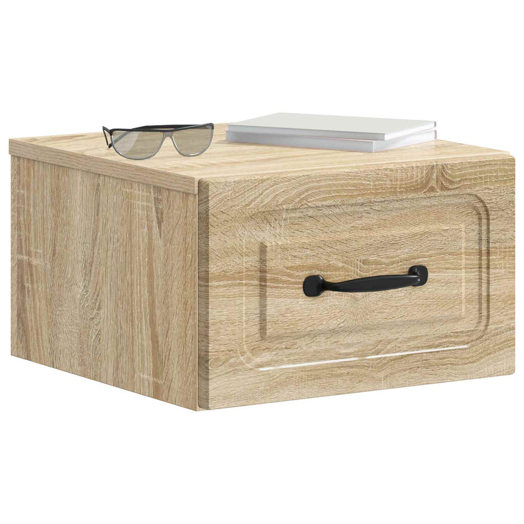 vidaXL Wisząca Szafka Nocna 2 pcs dąb Sonoma 34,5 x 33 x 20 cm