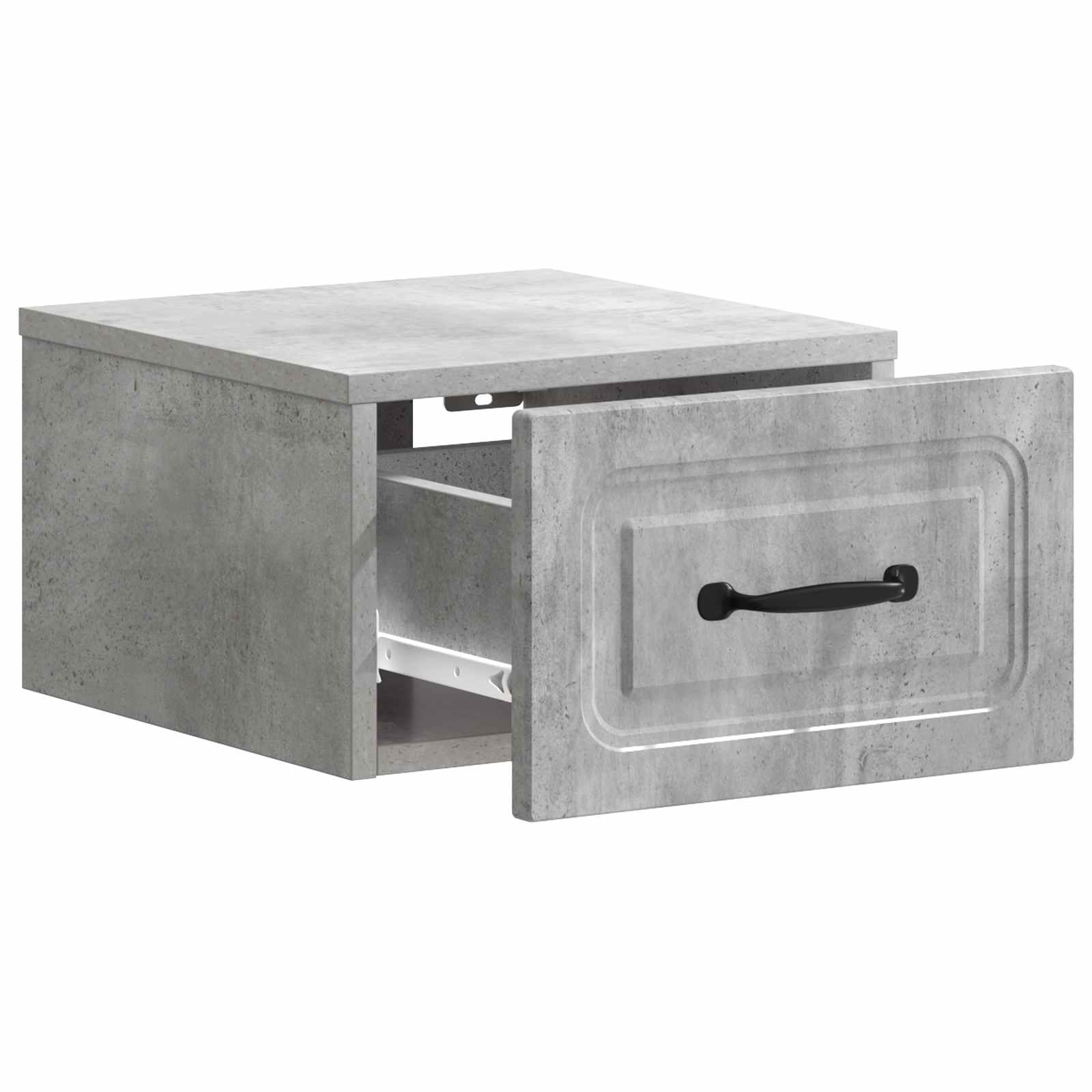 vidaXL Wisząca Szafka Nocna Betonowy szary 34,5 x 33 x 20 cm