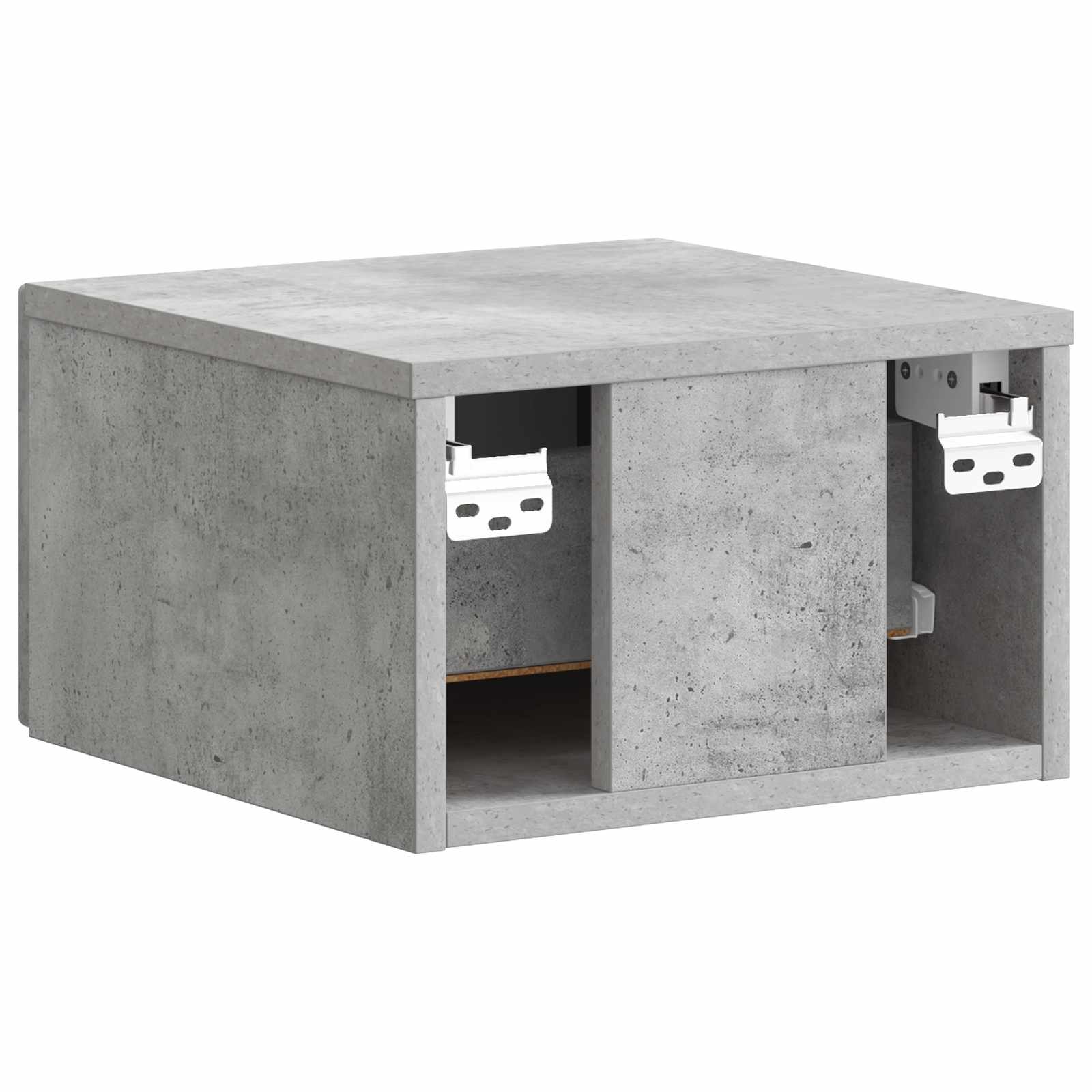 vidaXL Wisząca Szafka Nocna Betonowy szary 34,5 x 33 x 20 cm